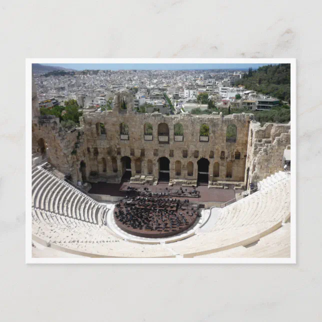 dionysus acropolis border postcard | Zazzle