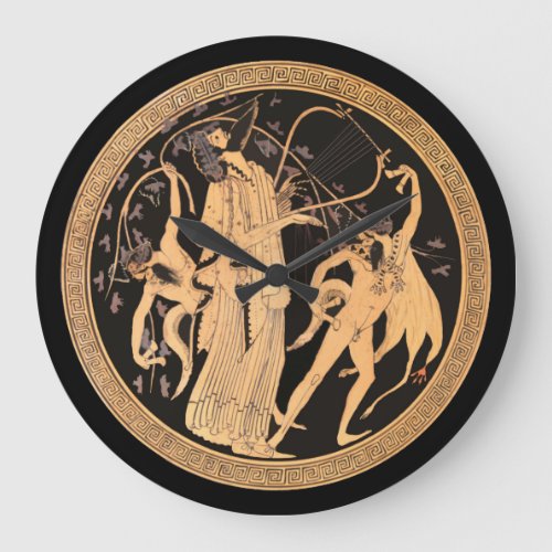 Dionysus and the Satyrs Large Clock