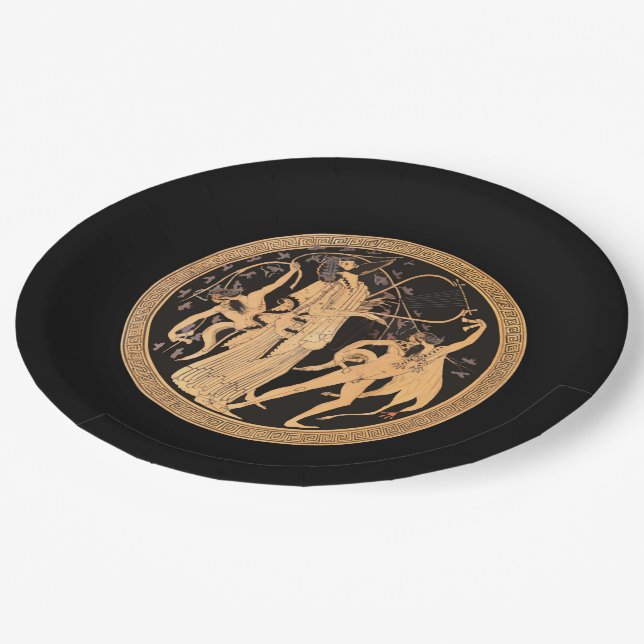 Dionysus and the Satyrs Paper Plates (Angled)