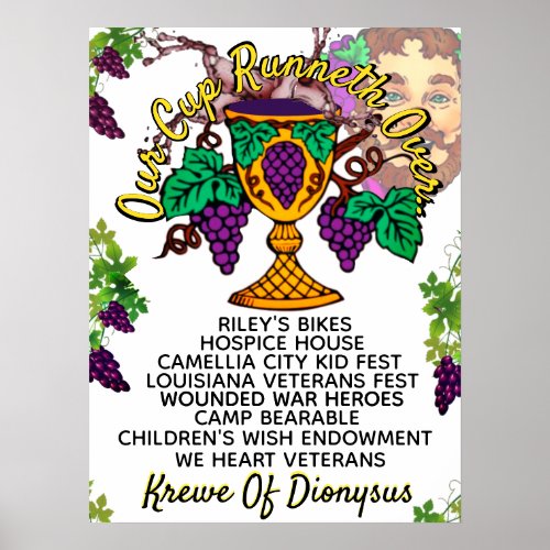 Dionysus Cup Runneth Over 2 Poster KOD 72marketing