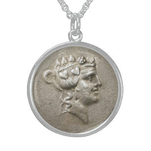 Dionysus Tetradrachm Sterling Silver Necklace