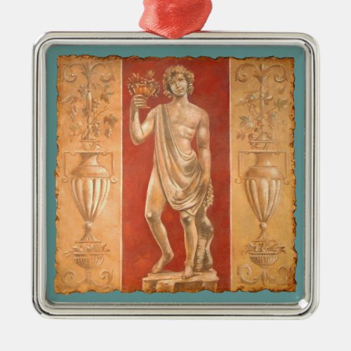 Dionysus with Urns Metal Ornament