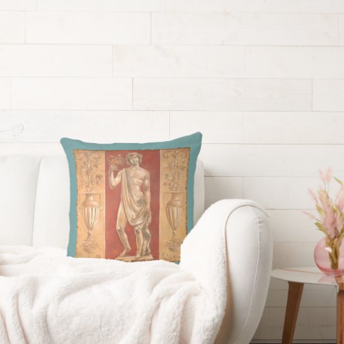 Dionysus with Urns Throw Pillow