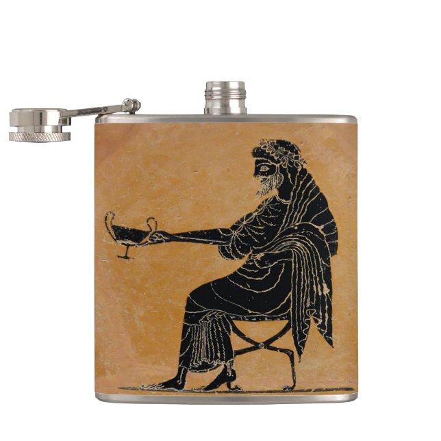 Dionysus with Wine Cup Flask (Opened)