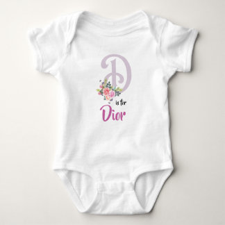 Dior Name Baby Outfit Letter D Romper Girl Floral