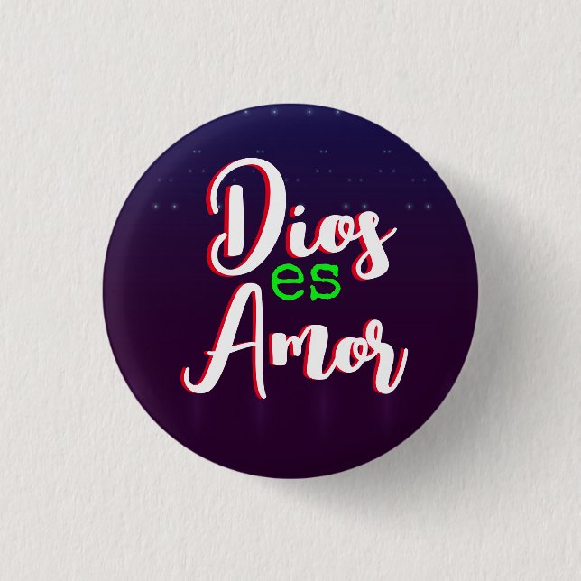 Dios es Amor Button (Front)