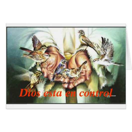 Dios esta en control cards (Front Horizontal)