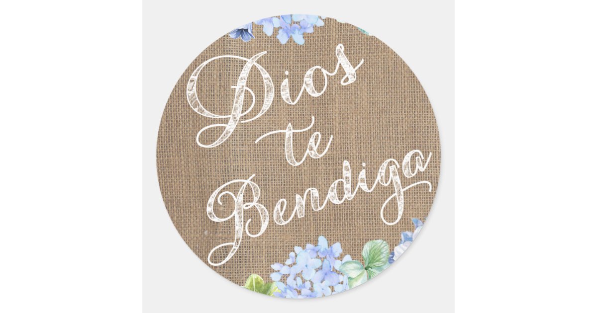 Dios Te Bendiga Spanish God Bless Baptism Stickers Zazzle Dios te bendiga spanish god bless baptism stickers zazzle