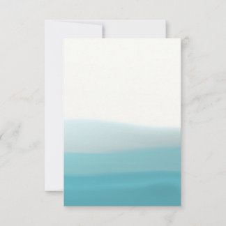 Dip Dye Blue Blank Card