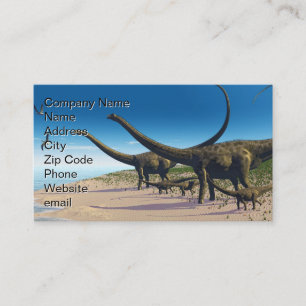Diplodocus Herd Business Card