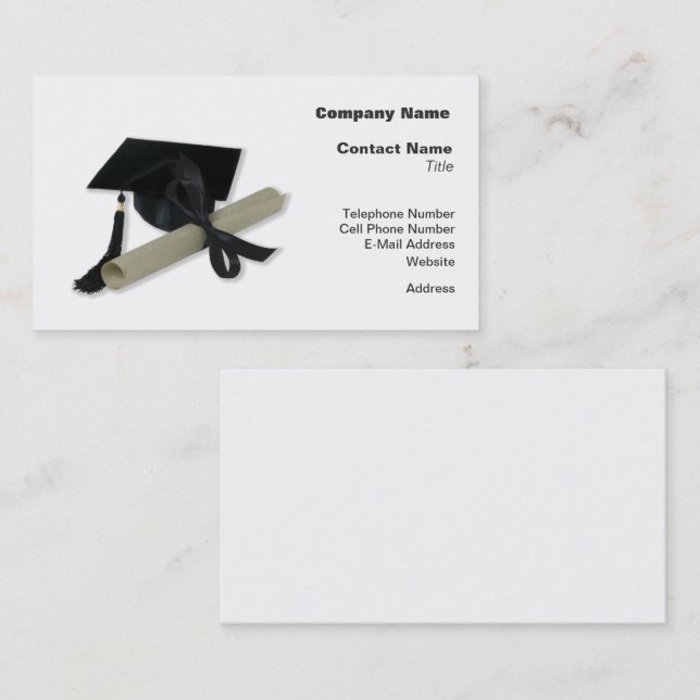 Diploma and Graduation Cap ( Mortar Board ) Calling Card | Zazzle Diploma and Graduation Cap ( Mortar Board ) Calling Card | Zazzle