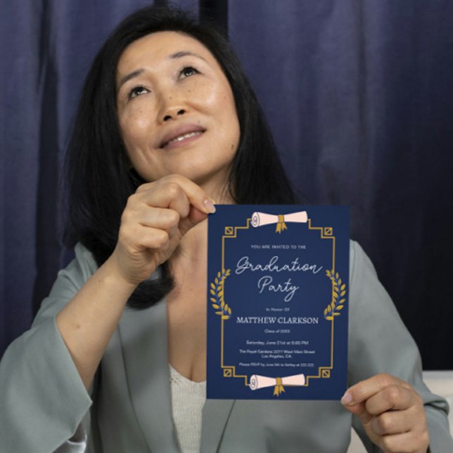 Diploma and Laurel Graduation Invitation (Creator Uploaded)