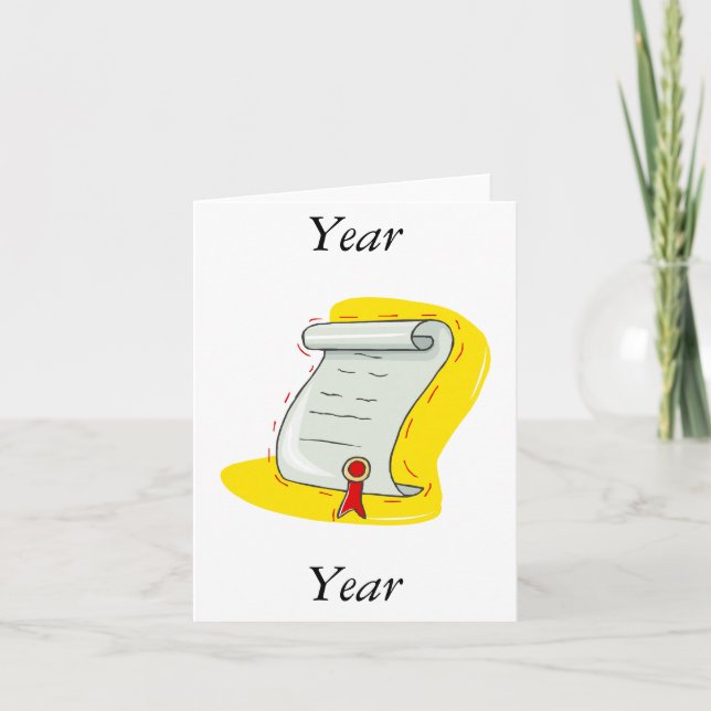 Diploma Card (Front)