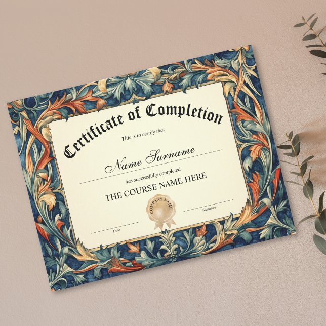 Diploma Certificate of Completion Award Course  (Creator Uploaded)