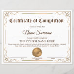 Diploma Certificate of Completion Award Course<br><div class="desc">Diploma Certificate of Completion Award Course</div>