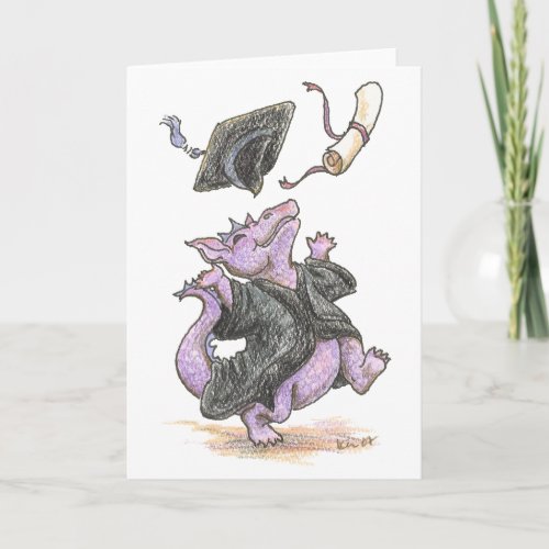 Diploma Dragon Greeting and Note Cards