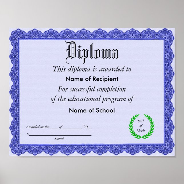 Diploma Poster (Front)