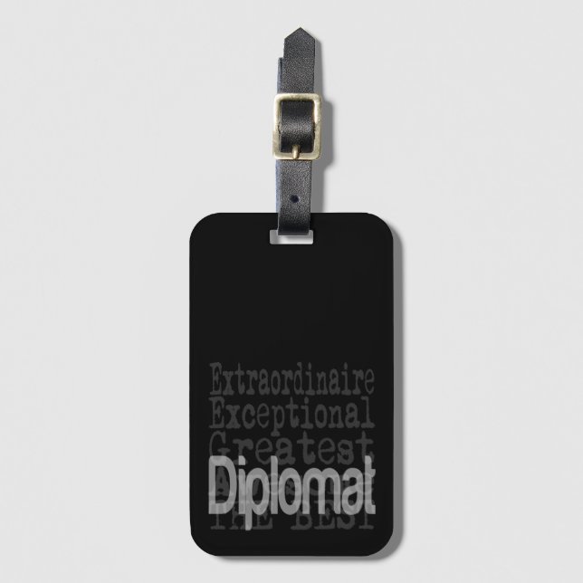 Diplomat Extraordinaire Luggage Tag (Front Vertical)