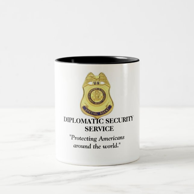 Diplomatic Security Service - Protecting Americans Two-Tone Coffee Mug (Center)