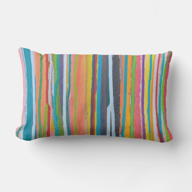 Dipped in Sugar Outdoor Lumbar Throw Pillow (Front)
