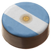 Dipped Oreo with flag of Argentina (Angled)