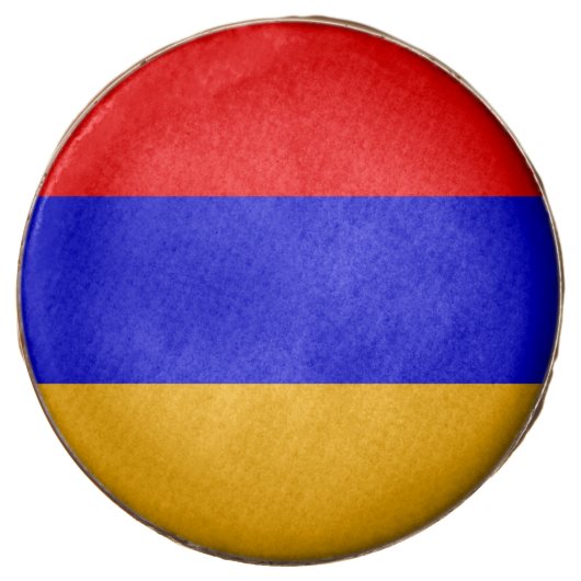 Dipped Oreo with flag of Armenia (Front)