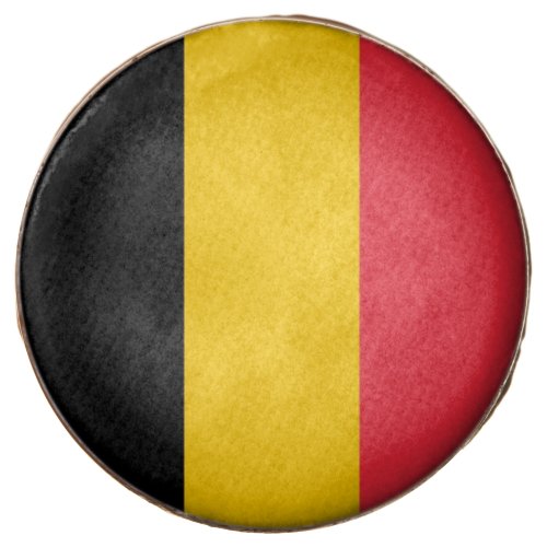 Dipped Oreo with flag of Belgium