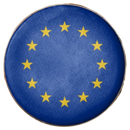 Dipped Oreo with flag of European Union