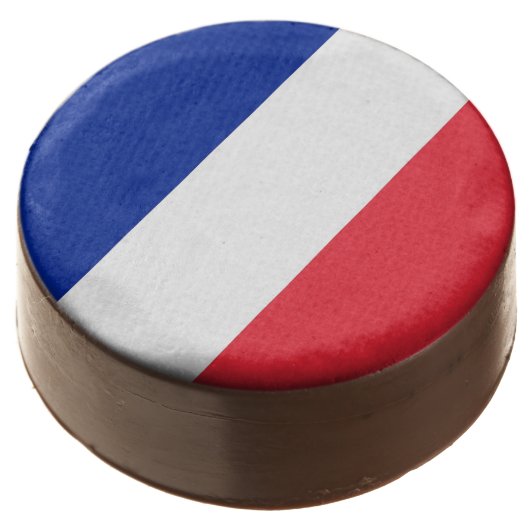 Dipped Oreo with flag of France (Angled)