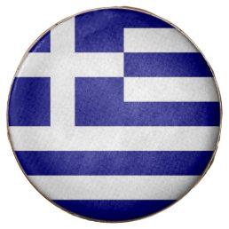 Dipped Oreo with flag of Greece