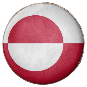 Dipped Oreo with flag of Greenland