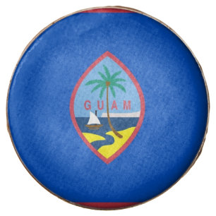 Dipped Oreo with flag of Guam, USA