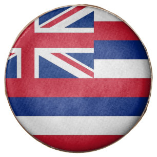 Dipped Oreo with flag of Hawaii, USA