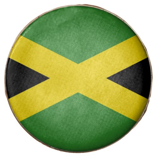 Dipped Oreo with flag of Jamaica