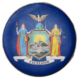 Dipped Oreo with flag of New York, USA