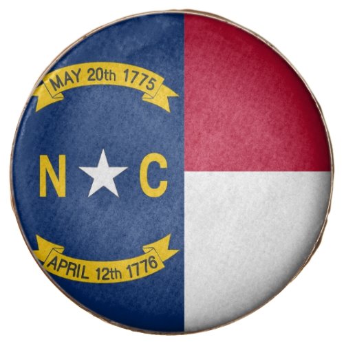 Dipped Oreo with flag of North Carolina USA