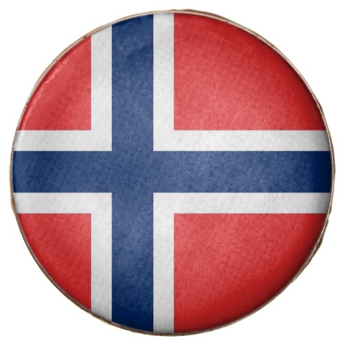 Dipped Oreo with flag of Norway