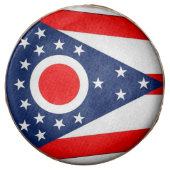 Dipped Oreo with flag of Ohio State, USA (Front)