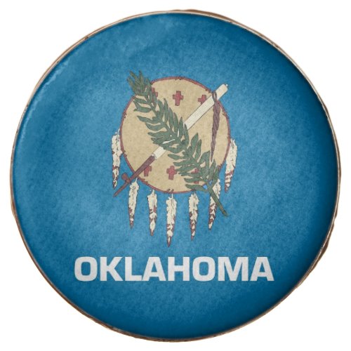 Dipped Oreo with flag of Oklahoma State USA