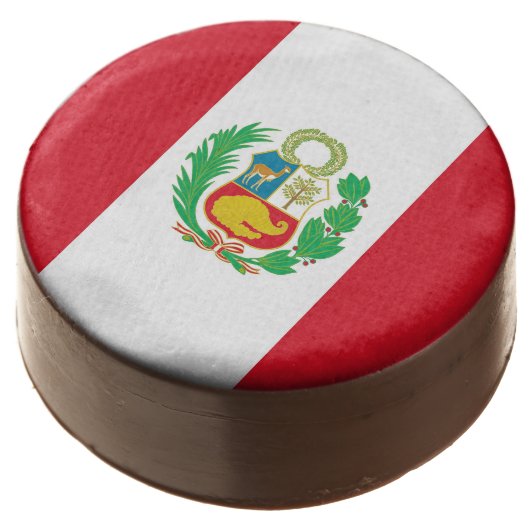 Dipped Oreo with flag of Peru (Angled)