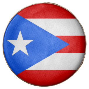Dipped Oreo with flag of Puerto Rico, USA