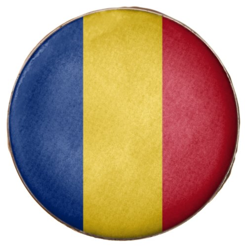 Dipped Oreo with flag of Romania