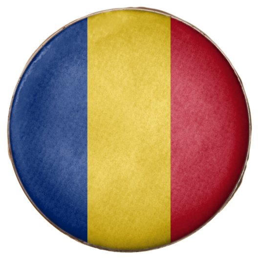 Dipped Oreo with flag of Romania (Front)