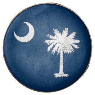 Dipped Oreo with flag of South Carolina, USA