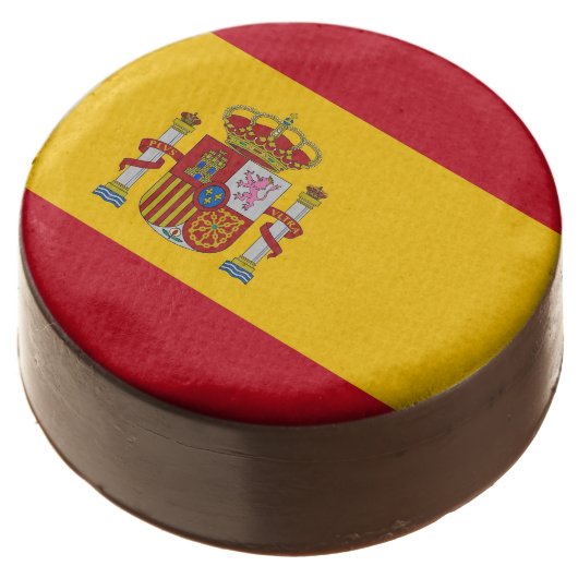 Dipped Oreo with flag of Spain (Angled)