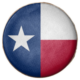 Dipped Oreo with flag of Texas, USA