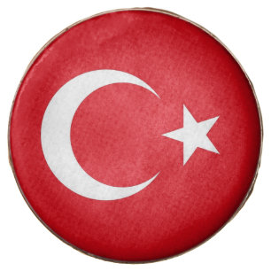 Dipped Oreo with flag of Turkey