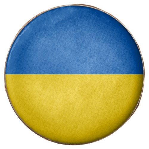 Dipped Oreo with flag of Ukraine