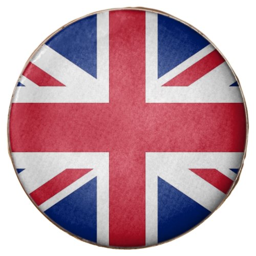 Dipped Oreo with flag of United Kingdom
