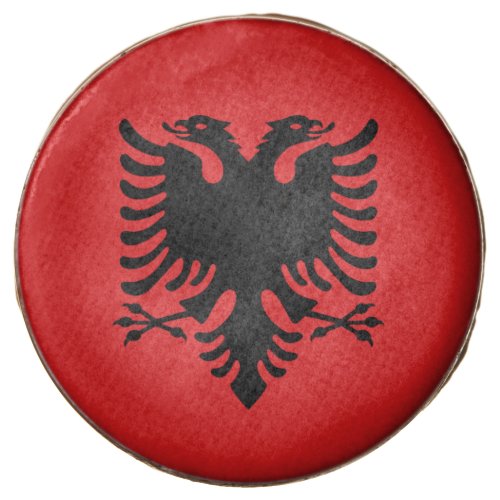 Dipped Oreos with flag of Albania